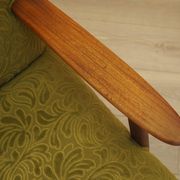 Fauteuil danois vert, années 1960