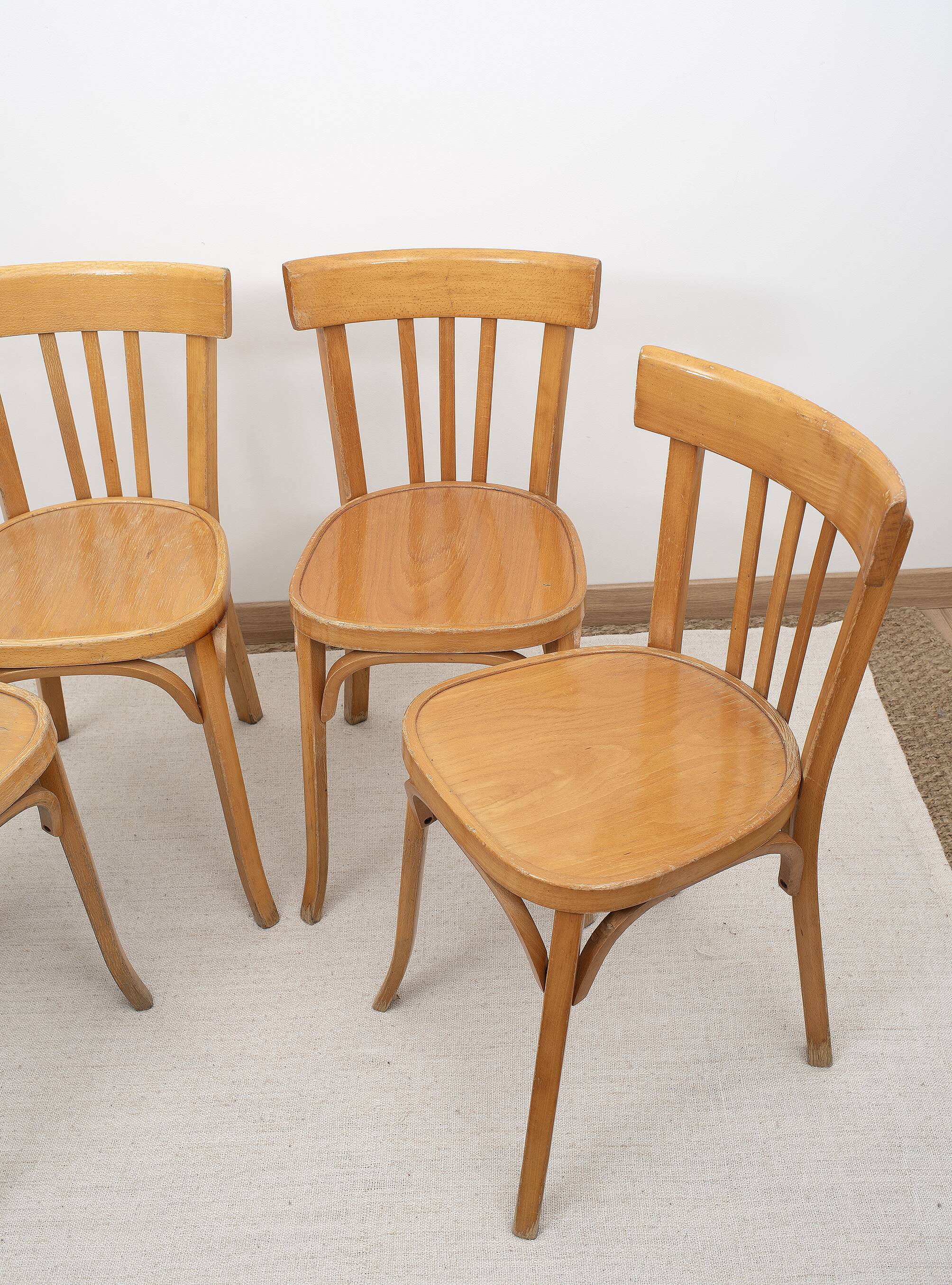 BAUMANN bentwood bistro chairs, set of 4