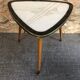 Old coffee table mediator wood & resin compass feet 70s vintage
