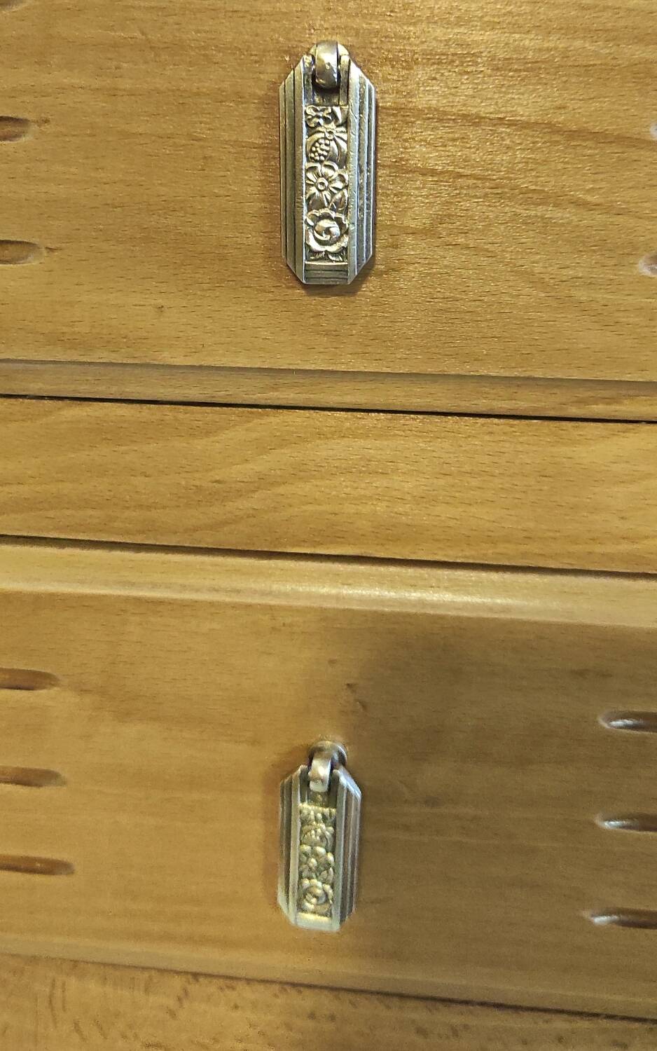 Art Deco style solid wood storage unit - mid 20th century