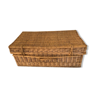 Wicker suitcase