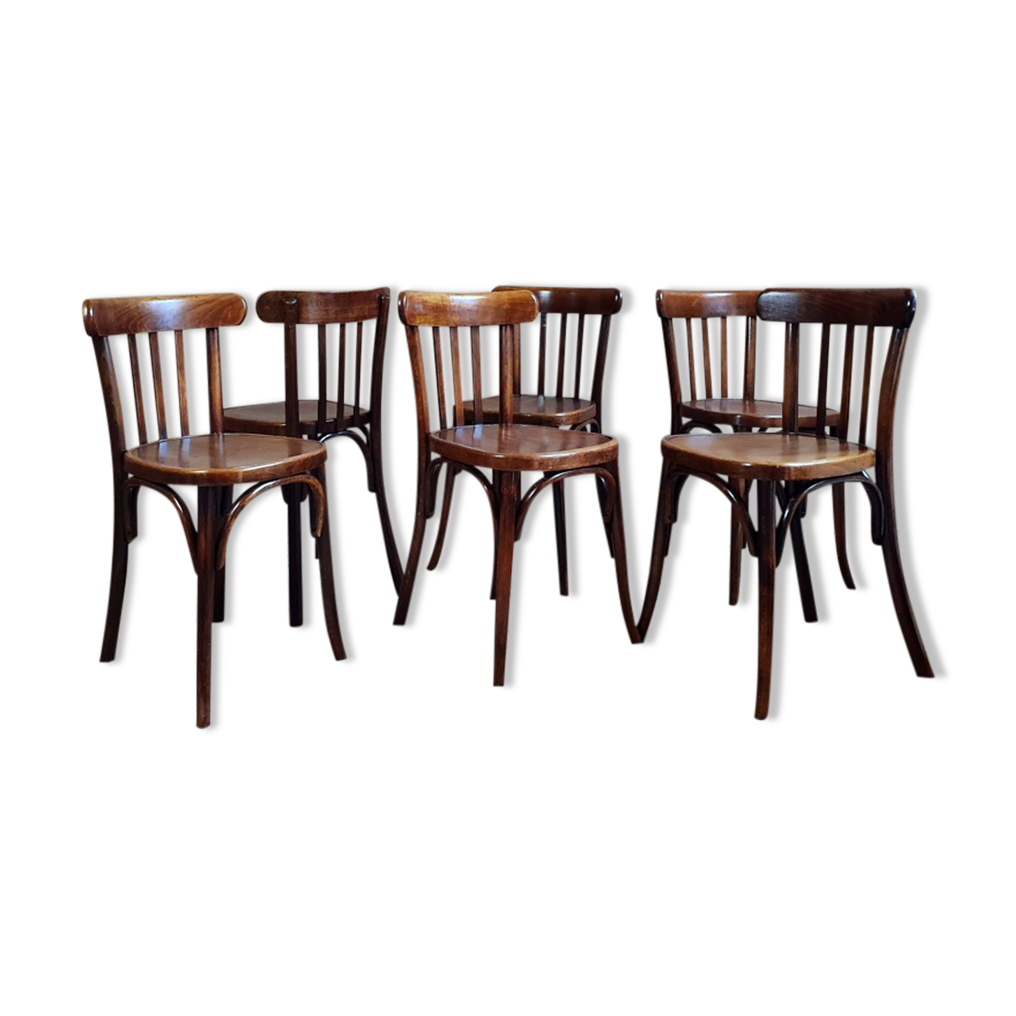 Lot 6 bistro chairs 50s