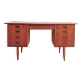 Vintage Danish solid teak desk