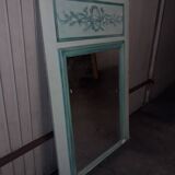 Woodwork trumeau mirror - 105x148cm
