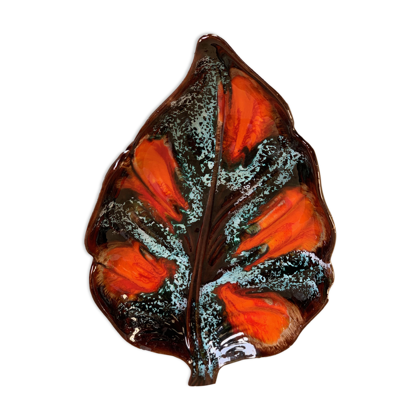 Pocket tray multicolored ceramic Vallauris unsigned