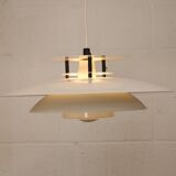 Vintage Laterna Danica Pendant Lamp: White & Black Danish Design