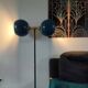 Lampadaire vintage 1980 double éclairage