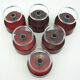 6 ruby red champagne glasses, Cavalier Luminarc France 70