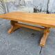 Large monastery table in solid oak – French handcrafted.