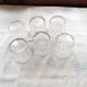 6 old glass jam jars