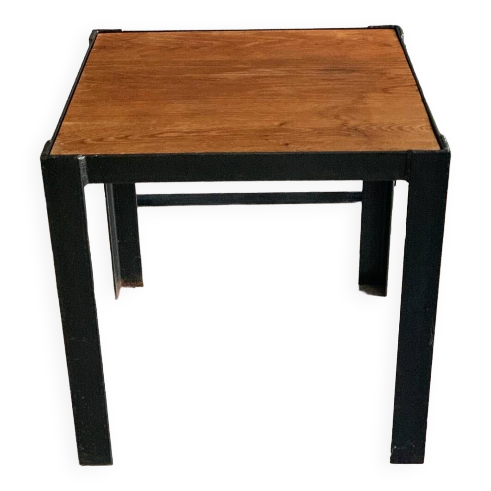 Wood and metal coffee table