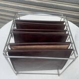 70s Design: Vintage Magazine Rack or Vinyl Record Holder – Max Sauze