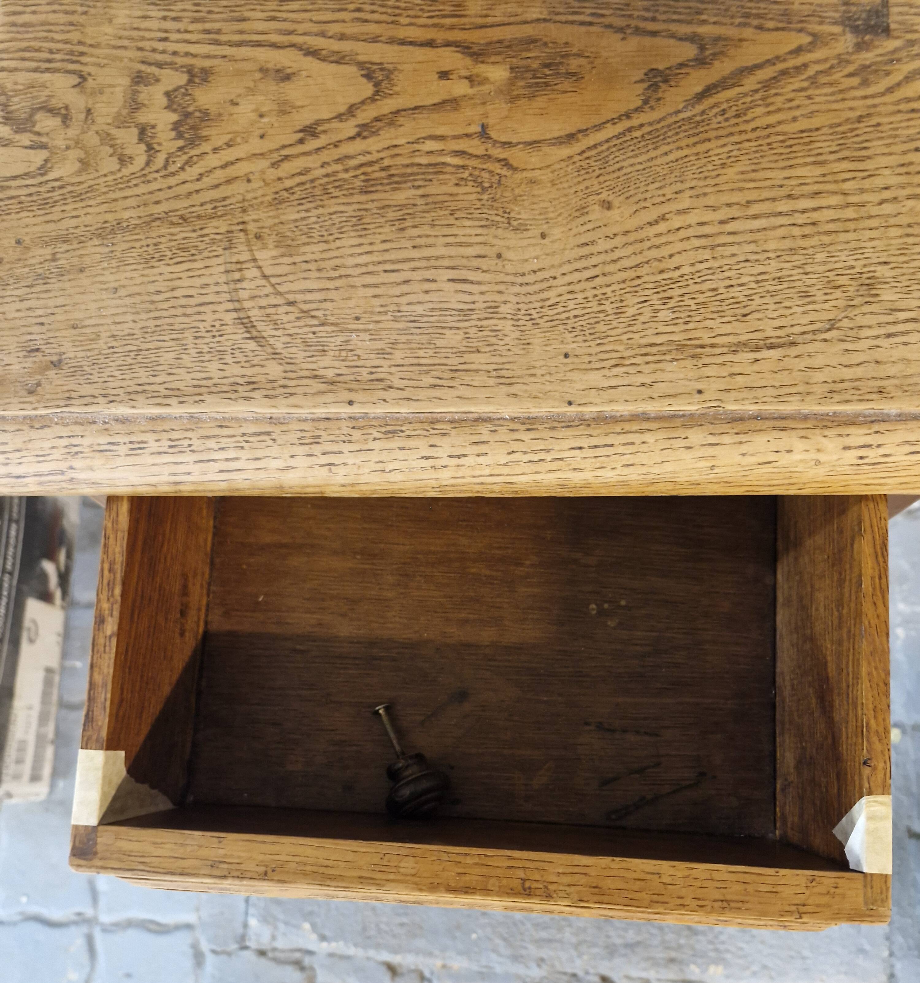 Wooden bedside table