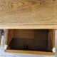 Wooden bedside table