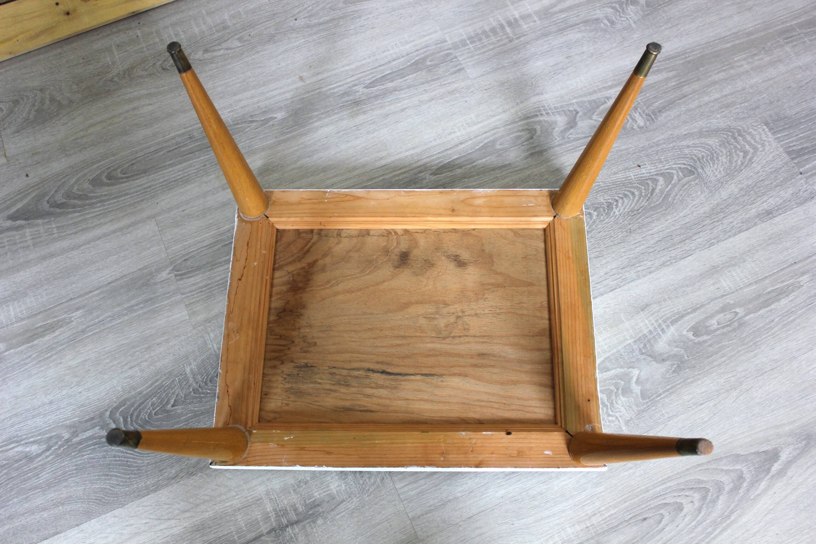 Table basse vintage mosaïque design scandinave 1960