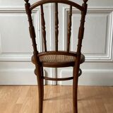 Suite of 4 viennese bistro chairs in bentwood 1900