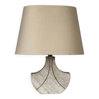 Lampe travertin vintage design années 70 80