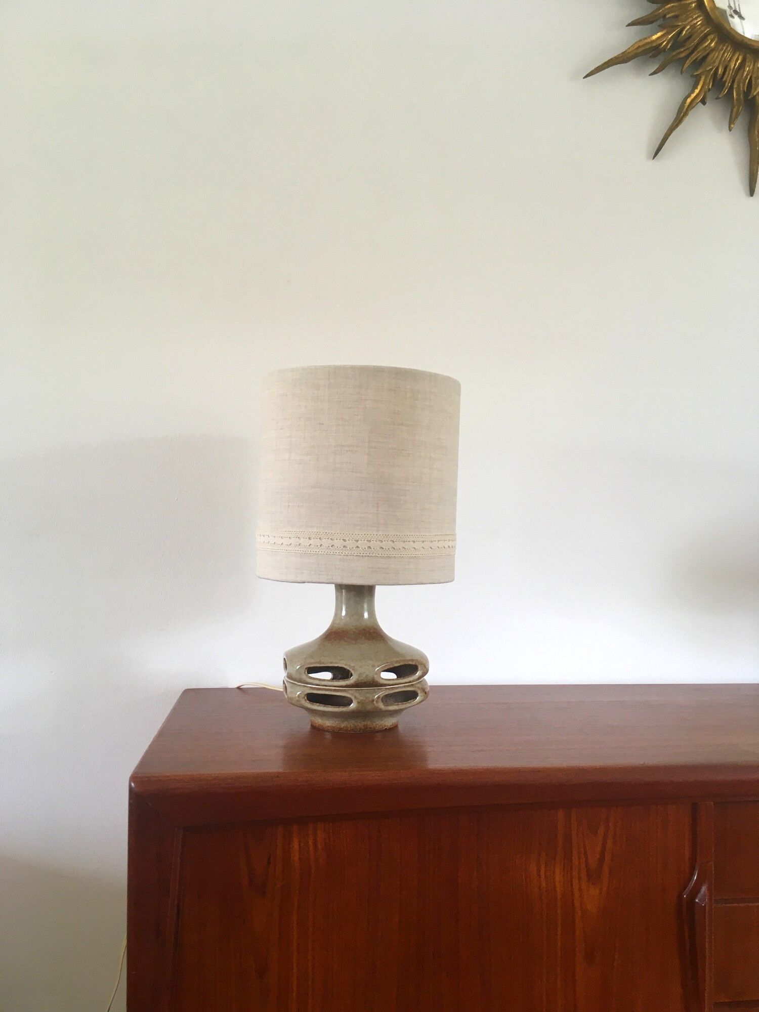 Vintage ceramic lamp West Germany stamped