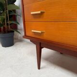 Vintage chest of drawers with spindle legs