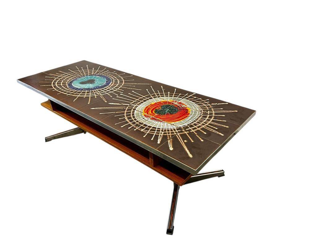 Vintage brown coffee table / belarti coffee table