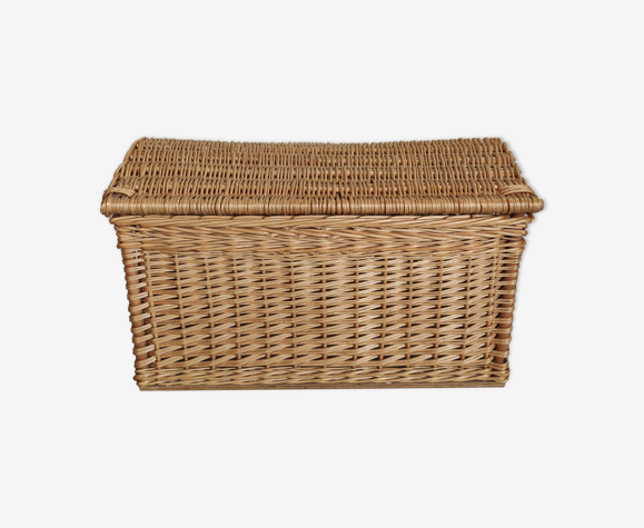 Vintage wicker trunk