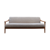 Scandinavian daybed of the 60s wood and fabric