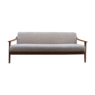Scandinavian daybed of the 60s wood and fabric