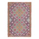 Vintage Turkish Oushak Handmade Wool Cotton Purple Area Rug 165x244