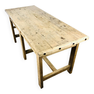 French old beech bakery table