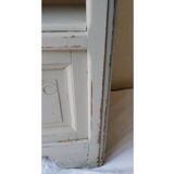 50's wooden and light marble bedside