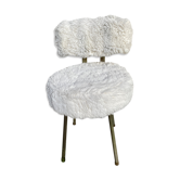 Chaise moumoute vintage