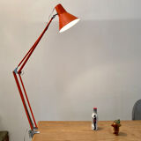Office lamp architect aluminor France vintage 70s orange