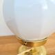 Vintage opaline faceted globe lamp