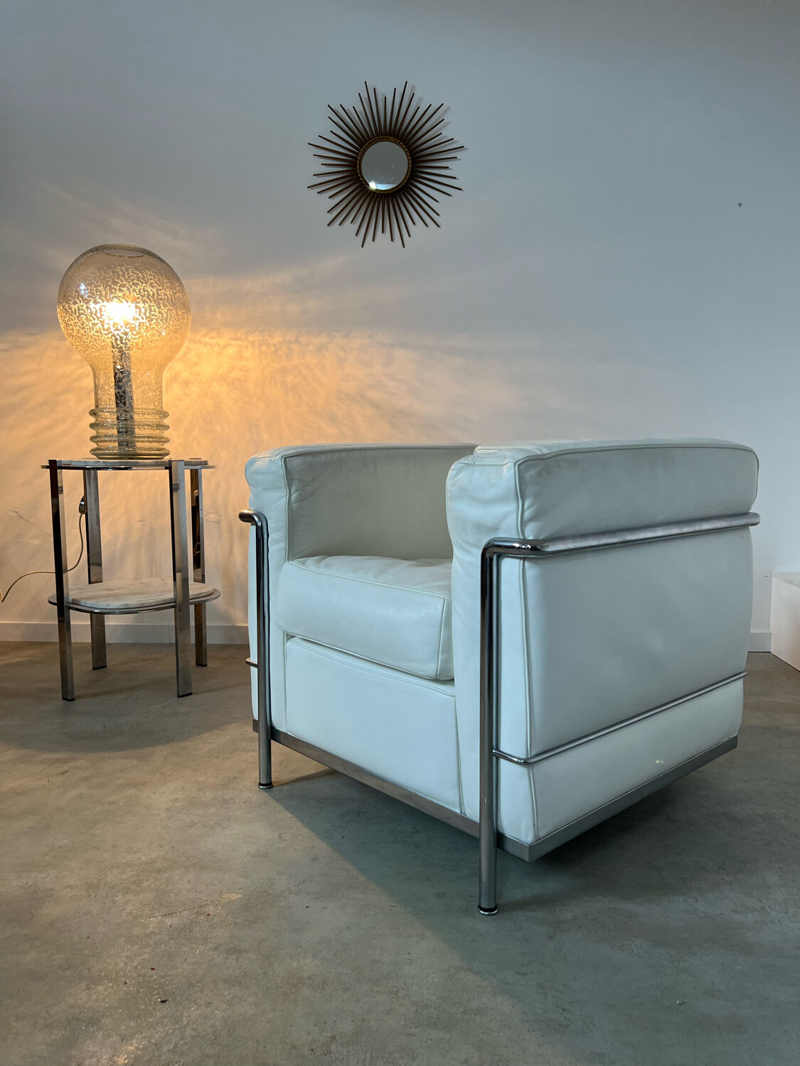 Armchair LC2 design Le Corbusier for Cassina