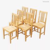 Chairs (6) birch Sweden 1960