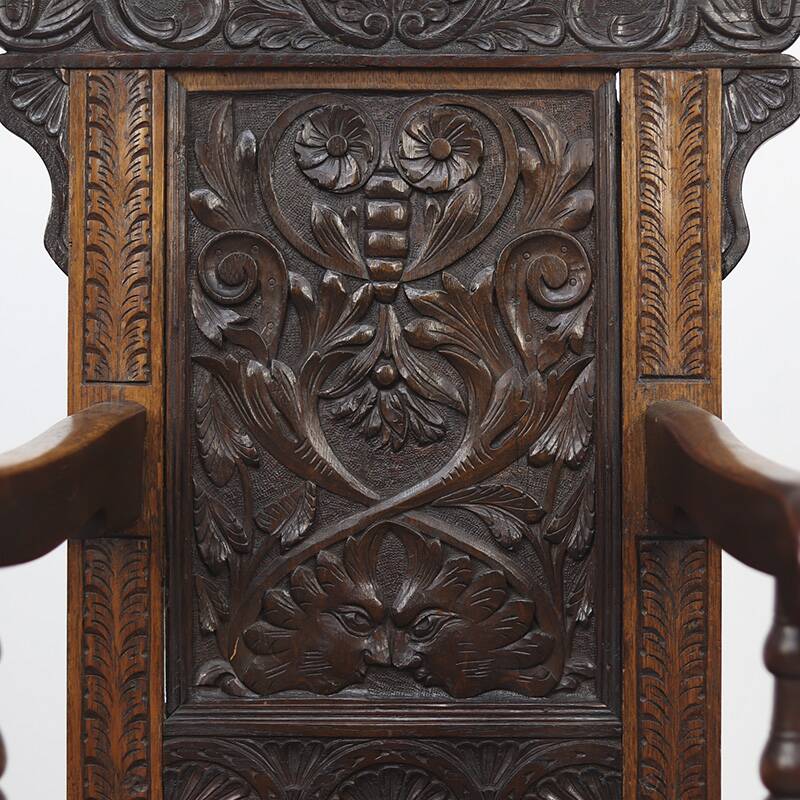 Fauteuil Wainscott anglais du XVIIIe siècle.