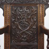 Fauteuil Wainscott anglais du XVIIIe siècle.