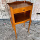 Antique nightstand louis xv style wood drawer + vintage case