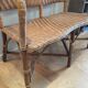 Rattan and wicker bench 1960