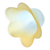 Abat-jour / Tulipe  Verre dépoli Blanc / Jaune
