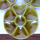3 vintage Gien porcelain oyster plates 2106173