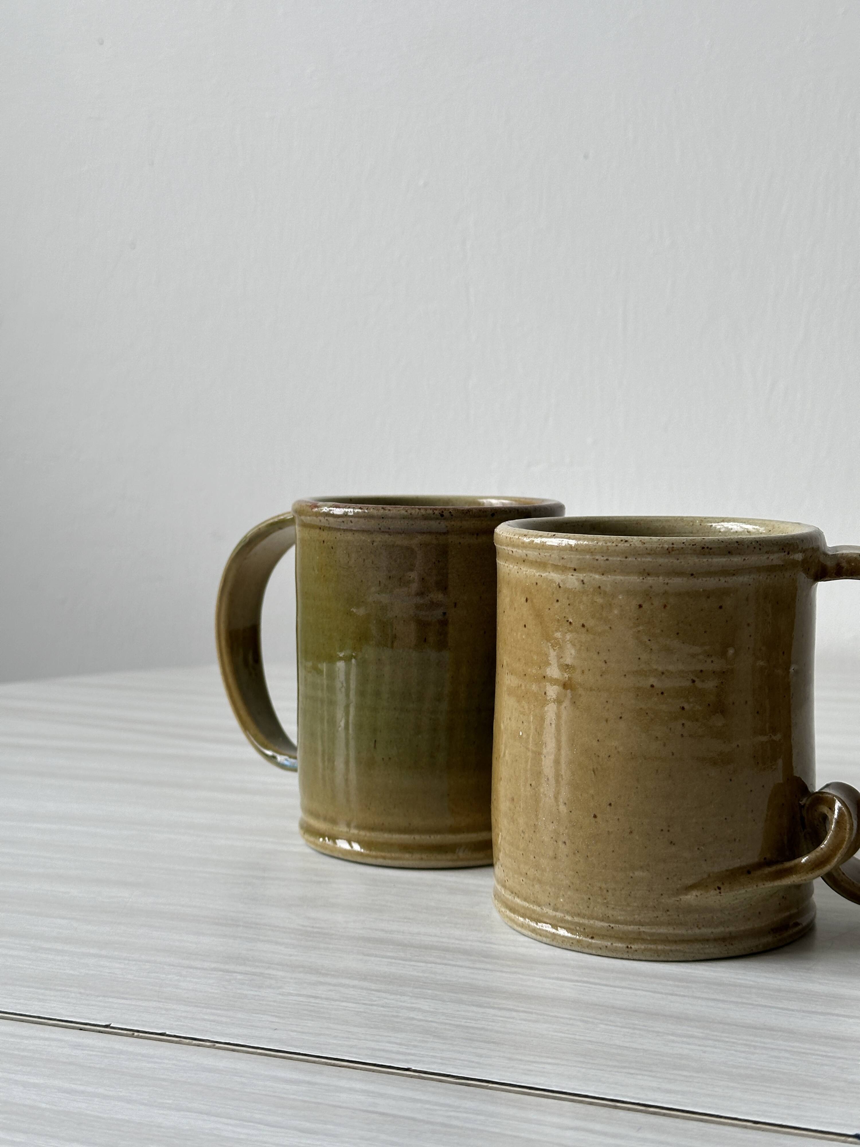Duo of handmade cups