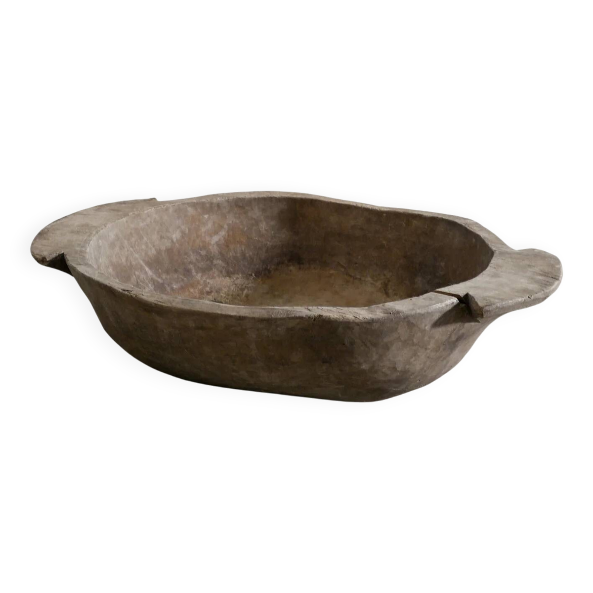 Antique Swedish Large Grey Wabi Sabi Wooden Tray, 1800s