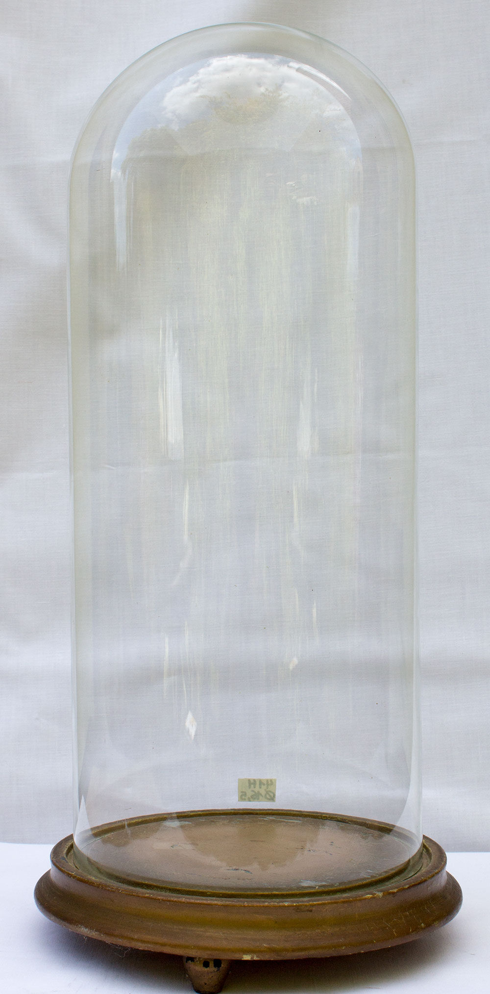 Ancient round glass globe 41 x 16.5 cm