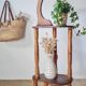 Antique wooden stand - antique wooden plant holder