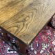 Bistro table in chestnut from the 1950s.