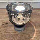 Large glass lamp "Scandinavian design 1950".