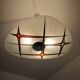 Suspension moderniste Tchécoslovaquie Zukov , motif géométrique, 1960
