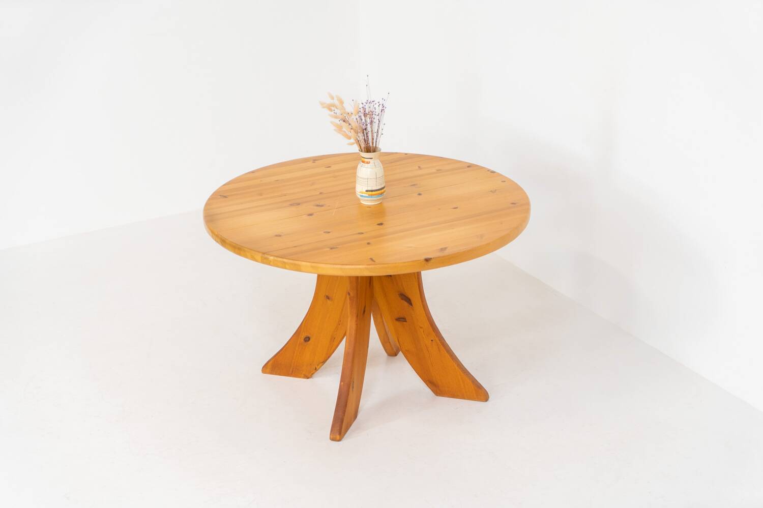 Dining set in pine with 4 chairs by Vamdrup