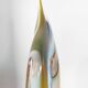 Large sculptural drop vase made of blown glass signed Mdina Glass Malta.